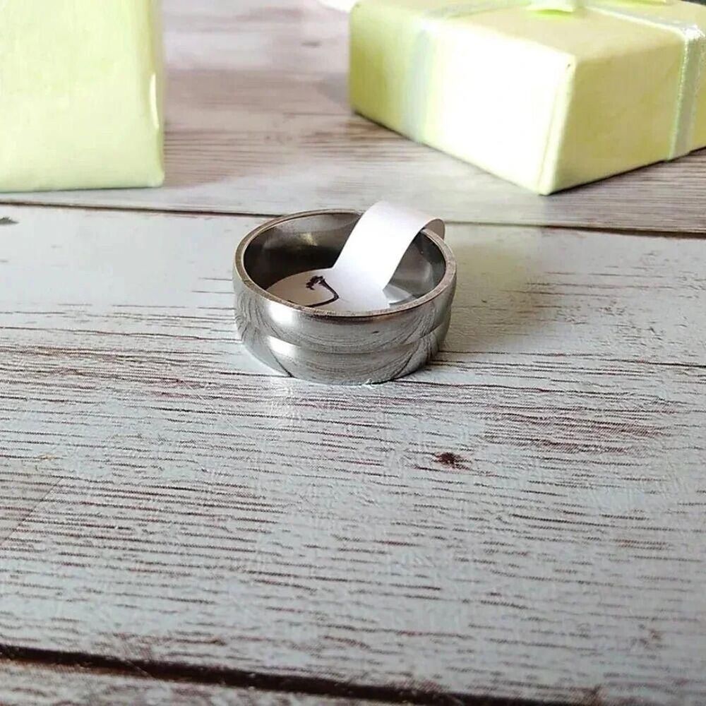 Size 7.5 Stainless Steel Ring